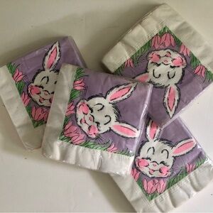Vintage Easter Bunny Napkins Futura